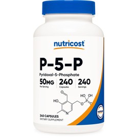 Nutricost P5P Vitamin B6 Supplement 50mg, 240 Capsules (Pyridoxal-5-Phosphate) - Vegetarian Friendly, Non-GMO, Gluten Free