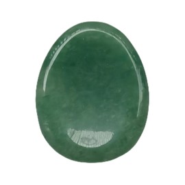 Afucats Natural Green Aventurine Crystal Water Drop Thumb Worry Indoor Decorative Stone,1.97 * 1.57 Inchs Stress Relief Gift for Anxiety