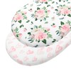 2Pcs Bassinet Sheet Polyester Cotton Breathable Elastic Bassinet Pad Mattress