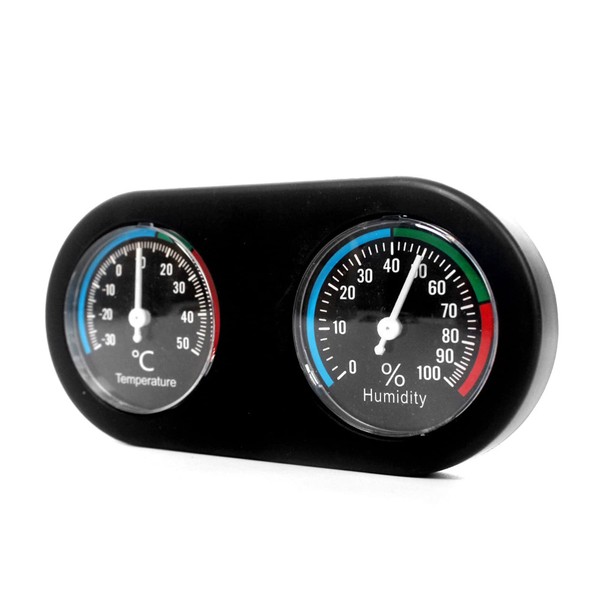 Holzsammlung 2 in 1 Reptile Terrarium Tank Temperature Hygrometer for