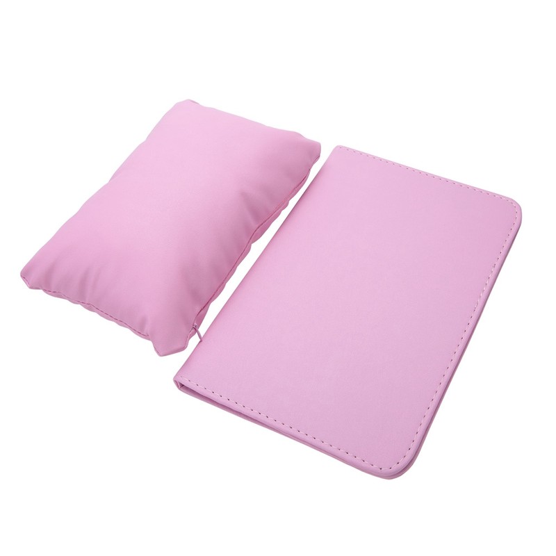 Soft PU Leather Detachable Washable Hand Rest Pillow + Folding