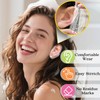 100 Pieces Clear Ear Covers for Shower Bath Lightweight Disposable