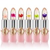 BestLand 6 Pcs/Set Flower Jelly Lipstick Set Temperature Change Moisturizer
