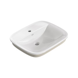 American Standard 1721001.020 Aspirations Drop-In Bathroom Sink, White