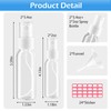 Zoizocp Spray Bottles, 2oz/50ml, 3.4oz/100ml Clear Empty Fine Mist Plastic