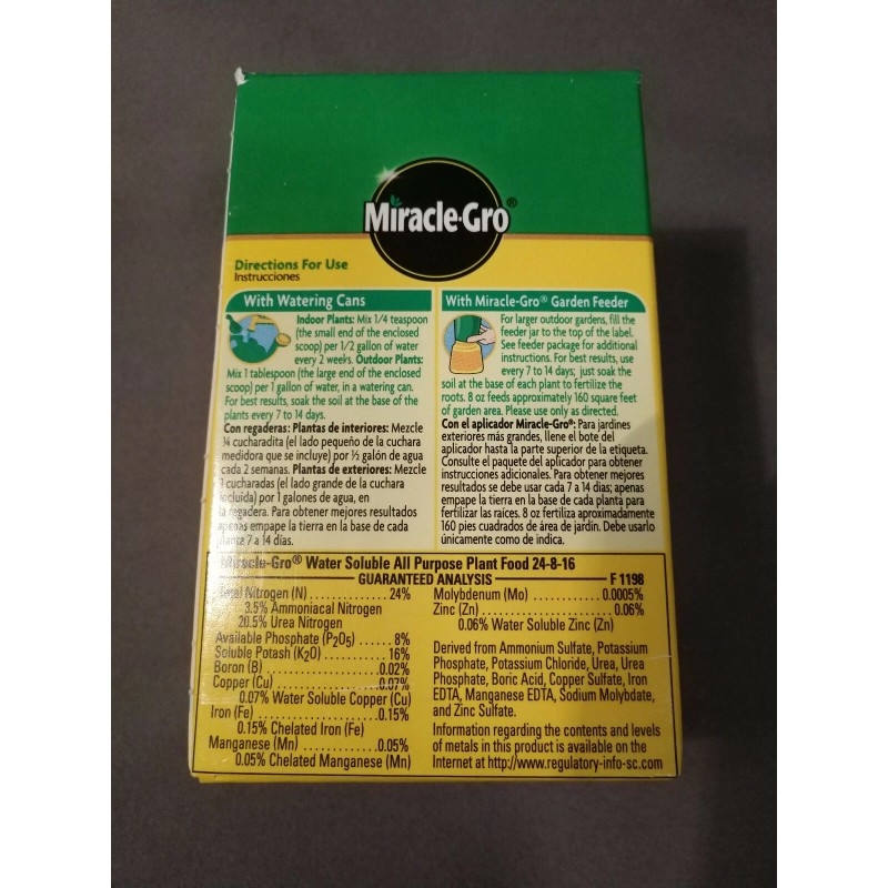 Miracle Gro All Purpose Plant Food 10 Sq. Ft. Powder