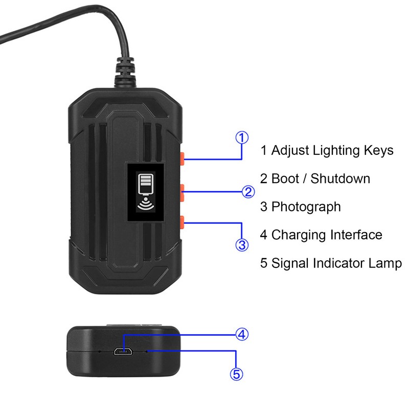 F240 3.9mm 1080P WIFI Industrial Endoscope with 6 LED Lights