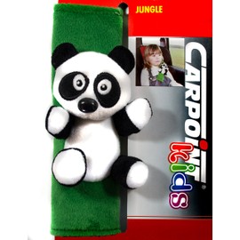 Carpoint Kids Collection Seat Belt Pads, Panda Model from the Jungle Series, Child Car Seat Belt
