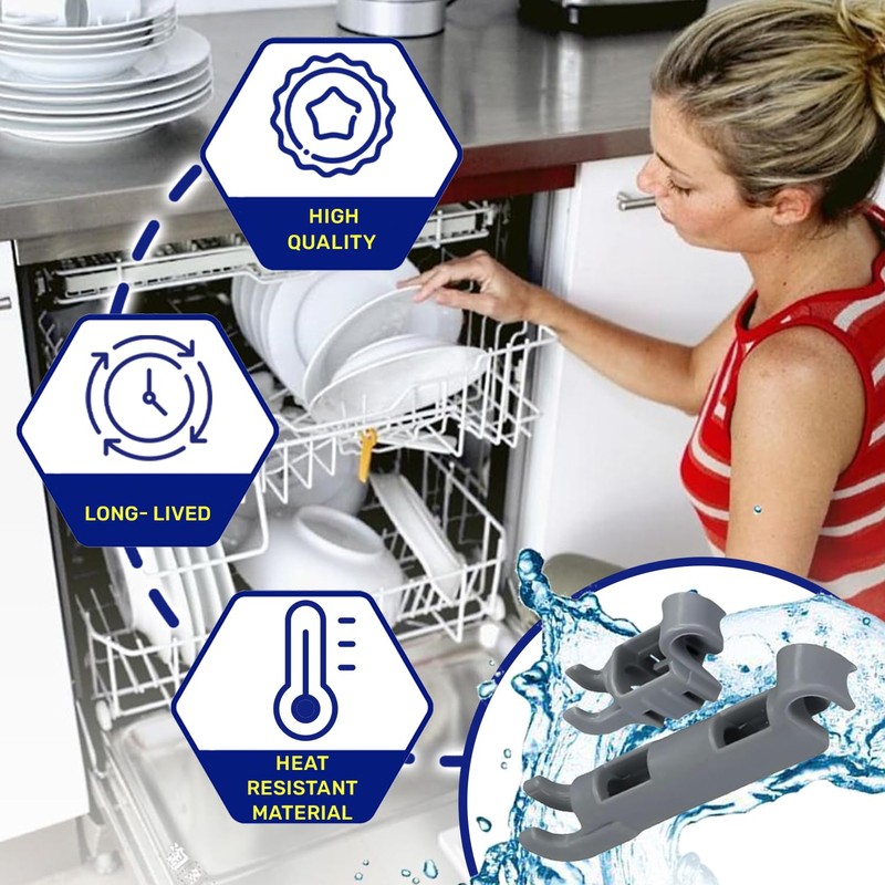 Set of 8 Pieces of Bearing Hooks for Dishwasher Bottom