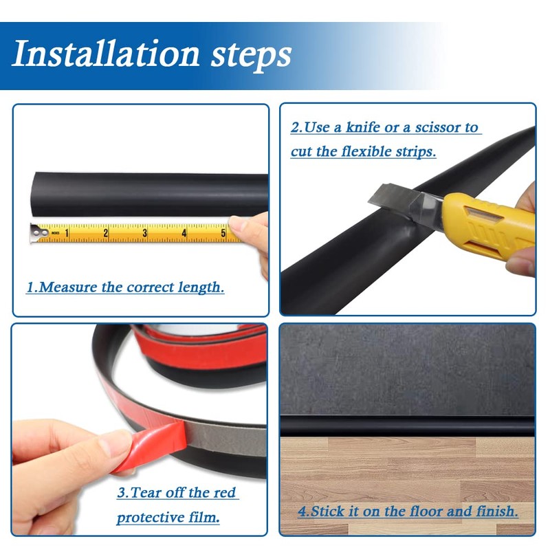 Floor Transition Strip Self Adhesive Carpet & Flooring Transitions Edging