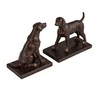 Creative Co-Op 2-Piece Resin Dog Bookends, Black