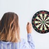 Bristle Dart Boards for Adults: Steel Tip Dart Board Set,