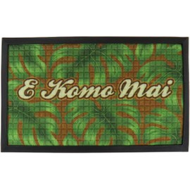 KC Hawaii E Komo Mai Tropical Door Mat 30 x 18 inch