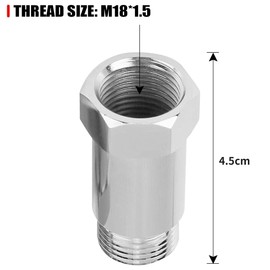 JNNJ 2 Pcs O2 Sensor Extender Spacer, Universal O2 Oxygen Sensor Spacer Adapater Extender Isolator, M18*1.5 Check Engine Light Eliminator Adapter Oxygen Sensor Extender, For Exhaust Systems