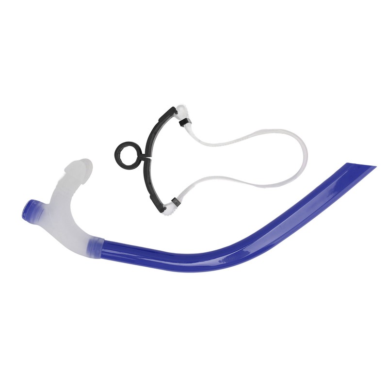 Swimming Snorkel Reduced Drag Silicone Swimming Breathing Tube with Adjustable