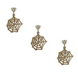 Brass Hinge Head Home Decoration Spider's Web,Magnetic Hinge Dropper Hanging,Magnetic Hinge Head Toppers,Door Hinge Pin Topper (Brass)