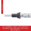 Starrett 262RL Micrometer Head, Non-Rotating Spindle, 0-1" Range, 0.001" Graduation,