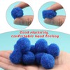 LOKUNN 1 Inch Blue Pom Poms - Soft, Fluffy Pompoms