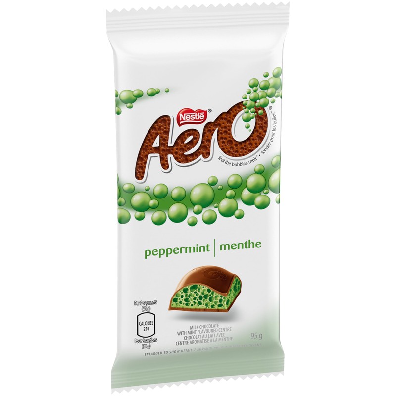 AERO Dark Mint Chocolate Bar, 95g/3.35oz