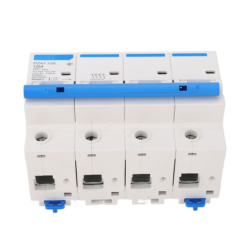 125A 4P Miniature Circuit Breaker 400V Air Switch PC Flame