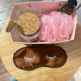 Abba Bath and Candle Care Gift Set - Body Care Kit for Comfort - Colour: Black