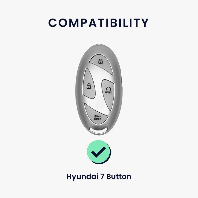 kwmobile Key Case for Hyundai 7-Button Ioniq 6 Grandeur GN7