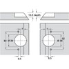 Miter Flap Cabinet Hinge GS 45/90 1.5mm (1/20'') Wide with