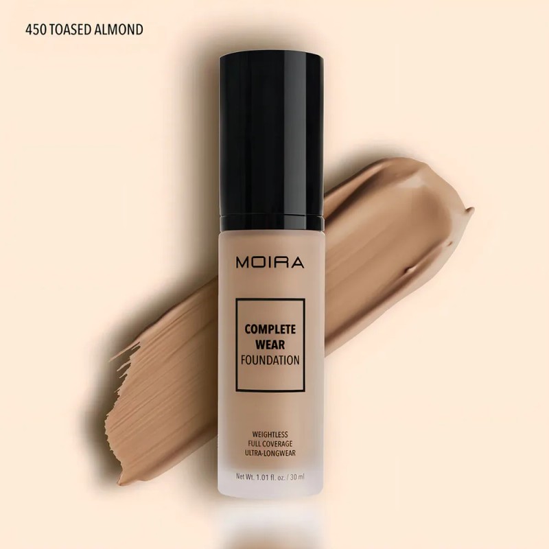 Base De Maquillaje Lquida Moira Complete Wear Foundation Acabado Mate