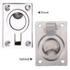 Boat Hatch Handle, Stainless Steel Ring Handle Flush Hatch Locker