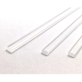 Weststone Palos planos transparentes para decoración de tartas,paletas o piruletas – Palos de plexiglás acrílicos transparentes,fuertes y no doblados con una longitud de 4'',6 o 8'' (25,8'')