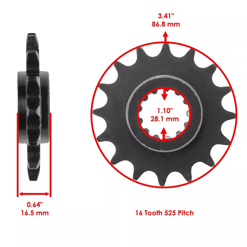 Honda Red Drive Chain And Sprocket Kit for Honda CBR900RR