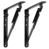 RecPro RV Folding Shelf Brackets 2 Pack | Wall Mounted