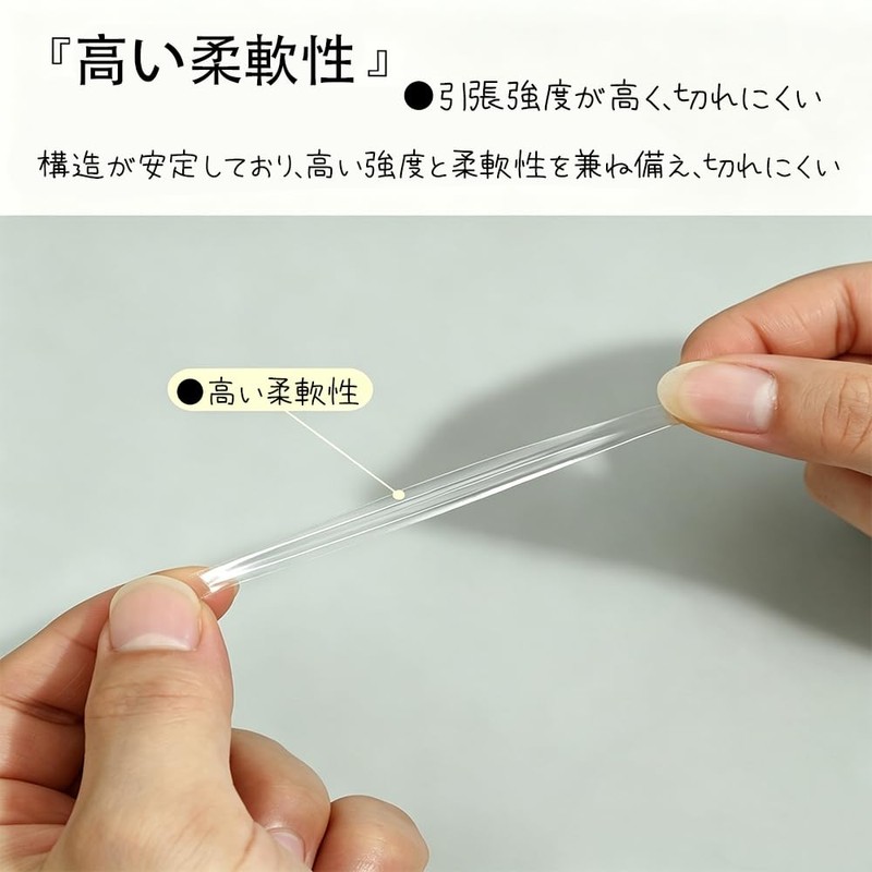 ZHSHXNGY 透明両面テープ 丸型 はがせる両面テープ 直径3cm 厚さ0.8mm 60個