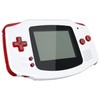 eXtremeRate Clear Red Replacement Full Set Buttons for Gameboy Advance