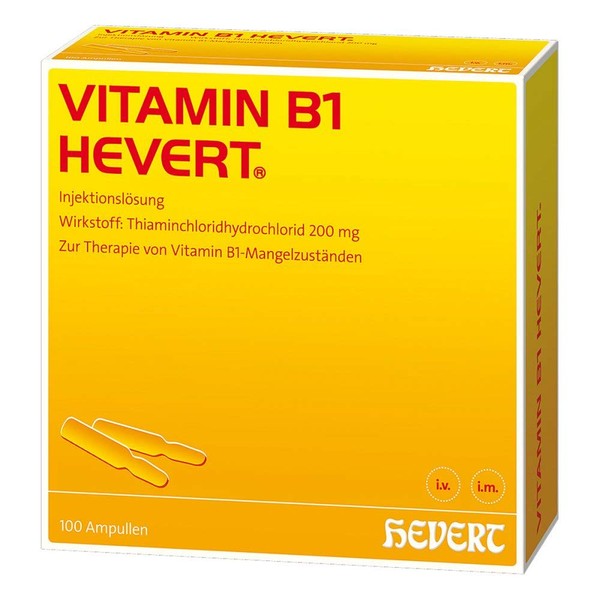 Vitamin B1 Hevert Ampoules, Pack of 100