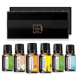 Woccatisy Aceites Esenciales de Aromaterapia 6PCS100 Naturales Kit de Aceite Esencial para Difusor-10ml Esencias para Difusor Apto para uso hotelero  