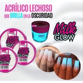 Fantasy Nails Milk Glow Acrylic Powder, Pink