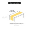 CheurYae Pack of 6 Cheesecloth Table Runners 90 x 300