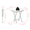 Winsome Dylan Snack Table Set with Stand, for Living Room,