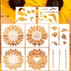 Keluna Large Flower Stencils - Giant Sunflower Stencils for Wall