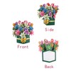 yaartz Pop Up Flower Cards Paper Flower Bouquet Pop Up