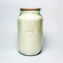 Weck 776 Barrel Jar, 3 Liter, Set of 1, 9 1/2″ x 3 7/8″ Vol: 101.4 fl oz, HUGE!