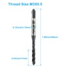 Cionyce 2 Pcs M3 x 0.5 Spiral Flute Thread Tap,Metric