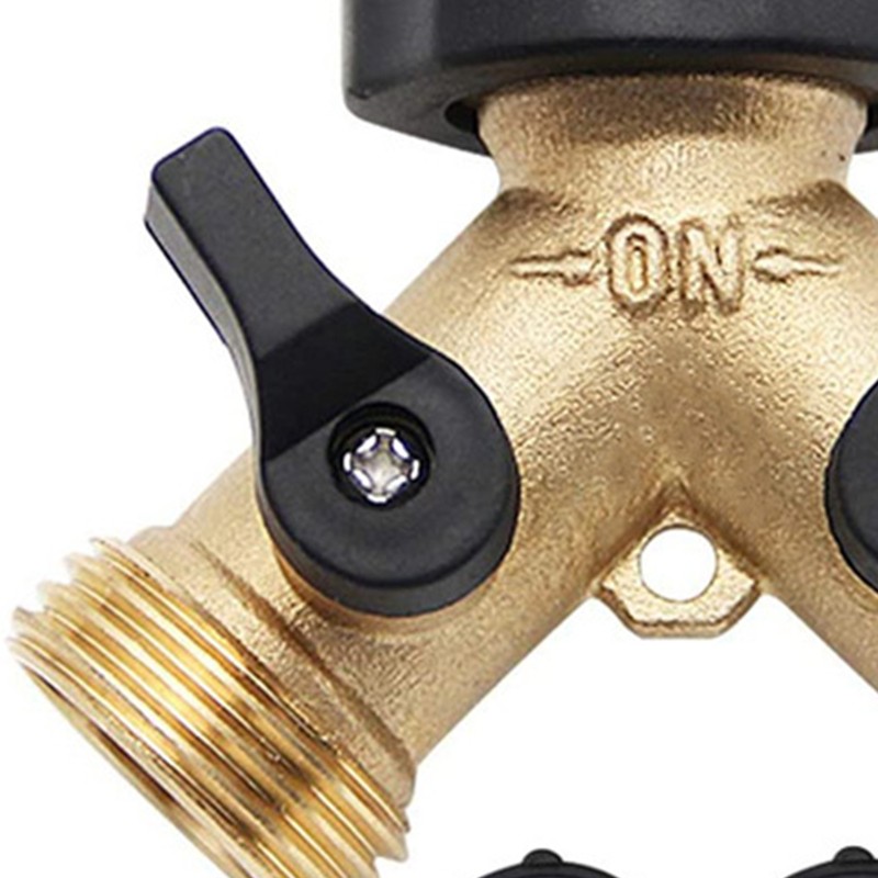 Water Y Connector Brass Tight Connection High Temperature Resistance 2