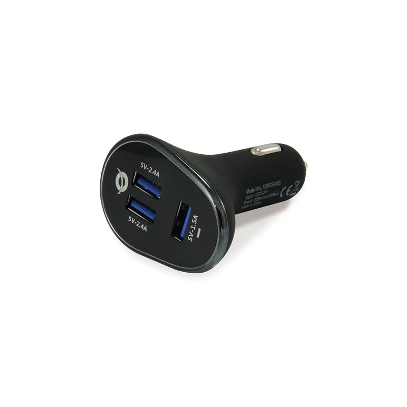 Conceptronic Carden 3-Port 31.5W USB Car Charger