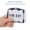 Pawfly 2 Card ID Badge Holder 2 Sided Black Rigid