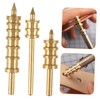 Operitacx DIY Leather Craft Kit 3pcs Copper Leather Slicker Creaser