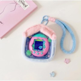 Rich Peach Tamagotchi Paradise Protective Case, Compatible with All Models, Communication Compatible, PVC Material + Blanket Quality, Real Machine Tested, Full Protection Case, Anti-Vibration