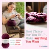 Troyarn Velvet (3- Skeins Pack) Chenille Baby Blanket Yarn Amigurumi