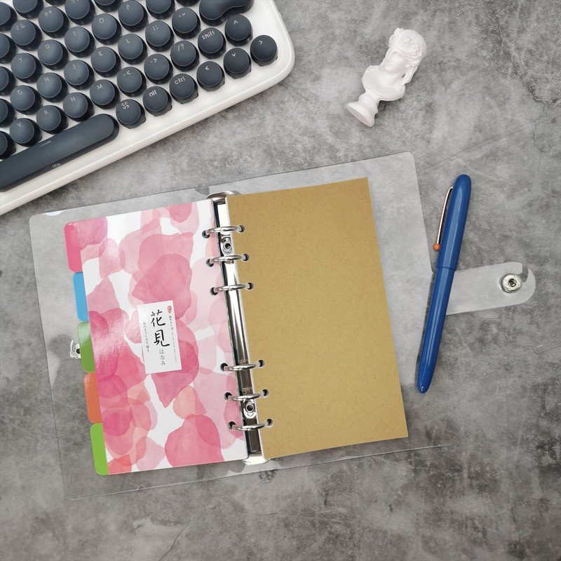 Zelten 1 Pack A6 45 Sheets/90 Pages Kraft Loose Leaf